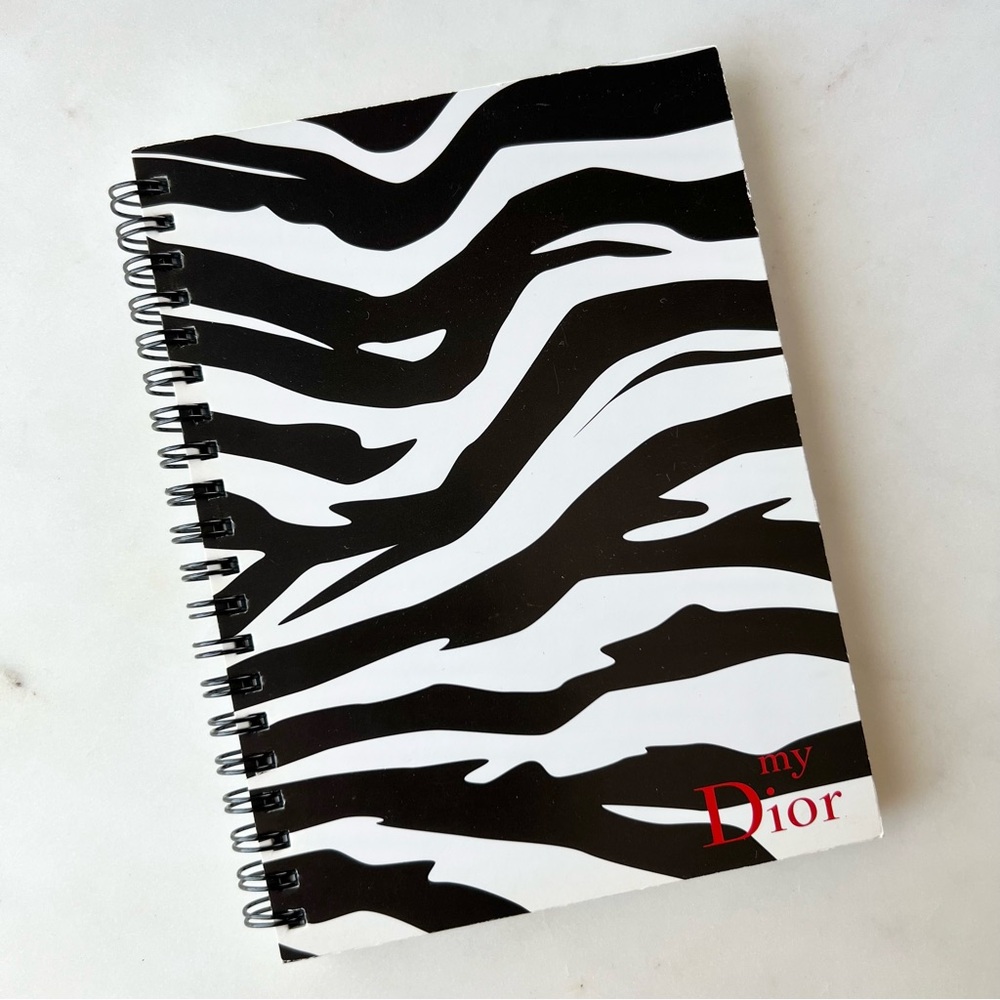 NEW Dior zebra houndstooth notebook black & white - Christian Dior